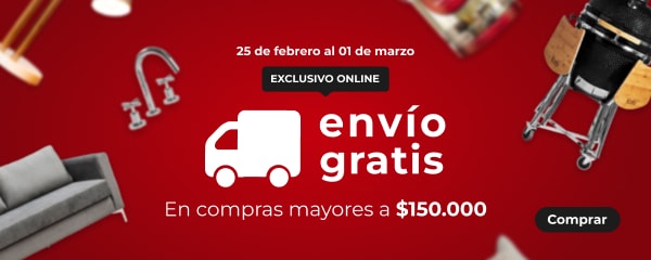 25 de febrero al 01 de marzo - exclusivo online - envío gratis en compras mayores a $150.000