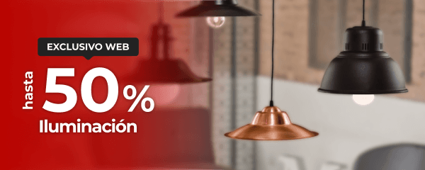 Hasta 50% - Iluminación.