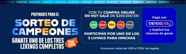 Preparate para el Sorteo de Campeones - Ganate uno de los tres livings completos