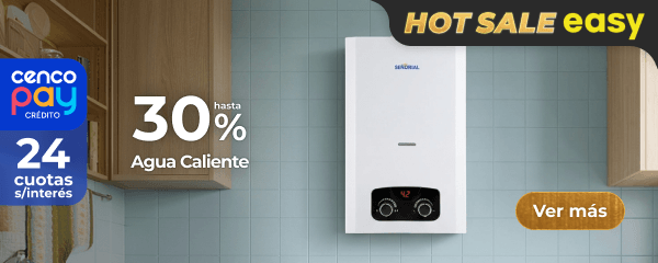 Hasta 30% en agua caliente.