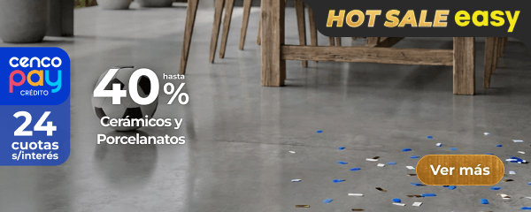 Hasta 40% - Cerámicos y porcelanatos