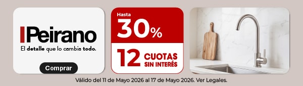Peirano - Hasta 30% y 12 cuotas