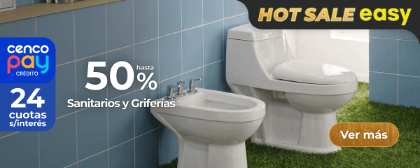Hasta 50% - Sanitarios y griferías