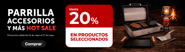Parrilla, accesorios y más Hotsale - Hasta 20% - brogas