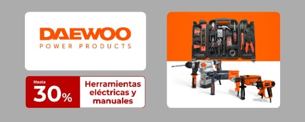 Daewoo - Hasta 30% en herramientas eléctricas