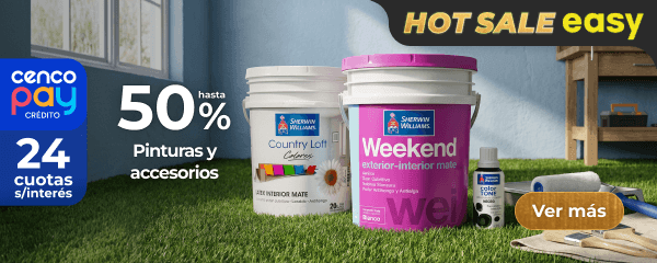 Hasta 50% - Pinturas y accesorios