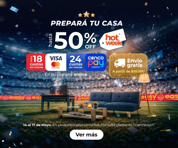 Prepará tu casa - Hasta 50%