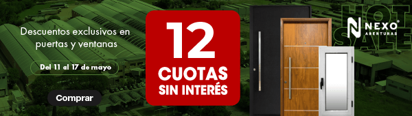 Nexo - Descuentos exclusivos en puertas y ventanas - 12 cuotas sin interés