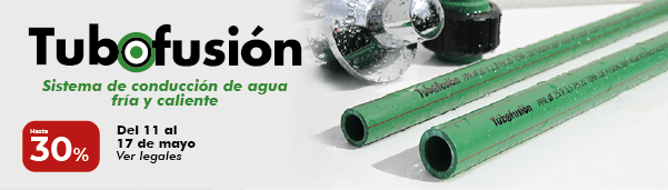 Tubofusión - Sistema de conducción de agua fría y caliente - Hasta 30%