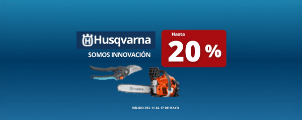 Husqvarma - Hasta 20% - Somos innovación