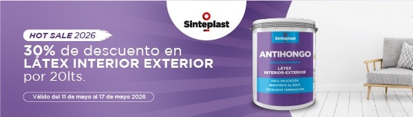 Hotsale 2026 - 30% de descuento en latex interior exterior - Sinteplast