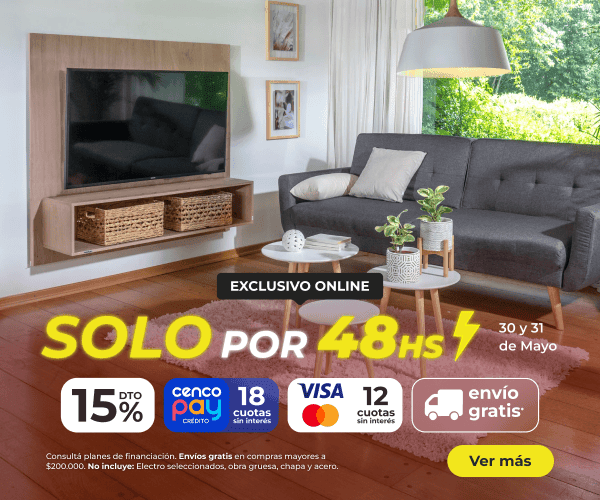 Solo por 48hs - 15% off y 18 cuotas.