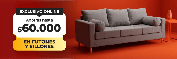 Exclusivo online - Ahorrás hasta $60.000 en futones y sillones