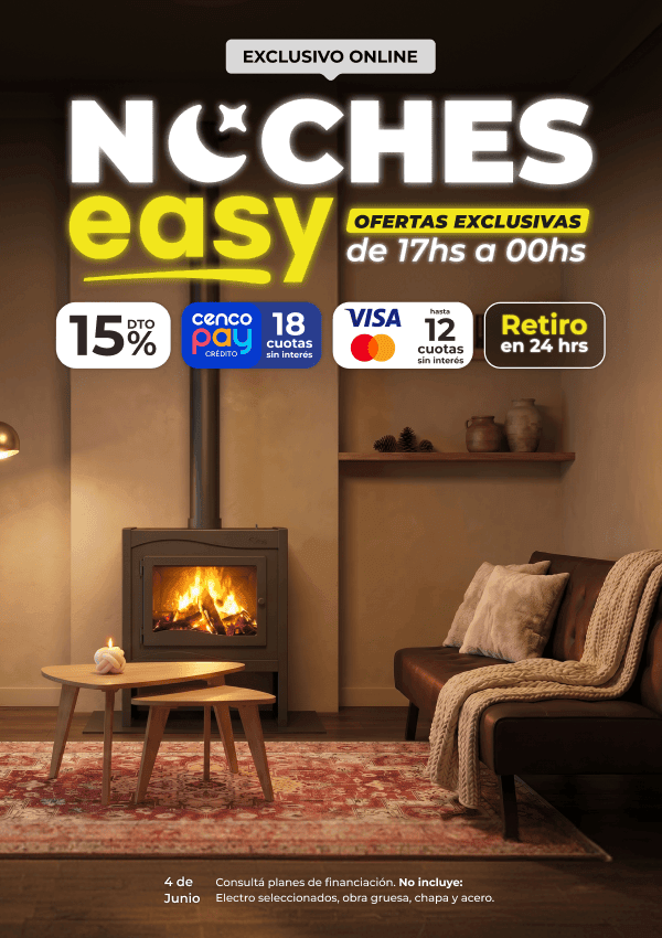 Solo por hoy nocturno - 15% off y retiro en 24hs.
