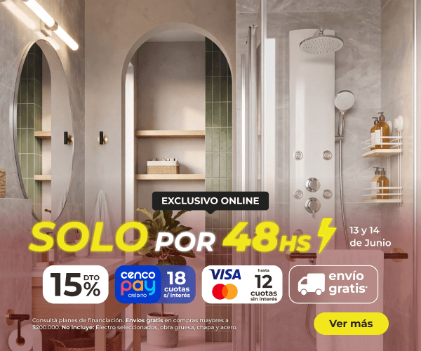 Solo por 48hs - 15% off y 18 cuotas.