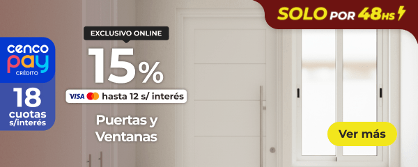 Hasta 15% - Puertas y Ventanas