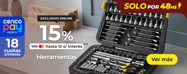 Hasta 15% - Herramientas