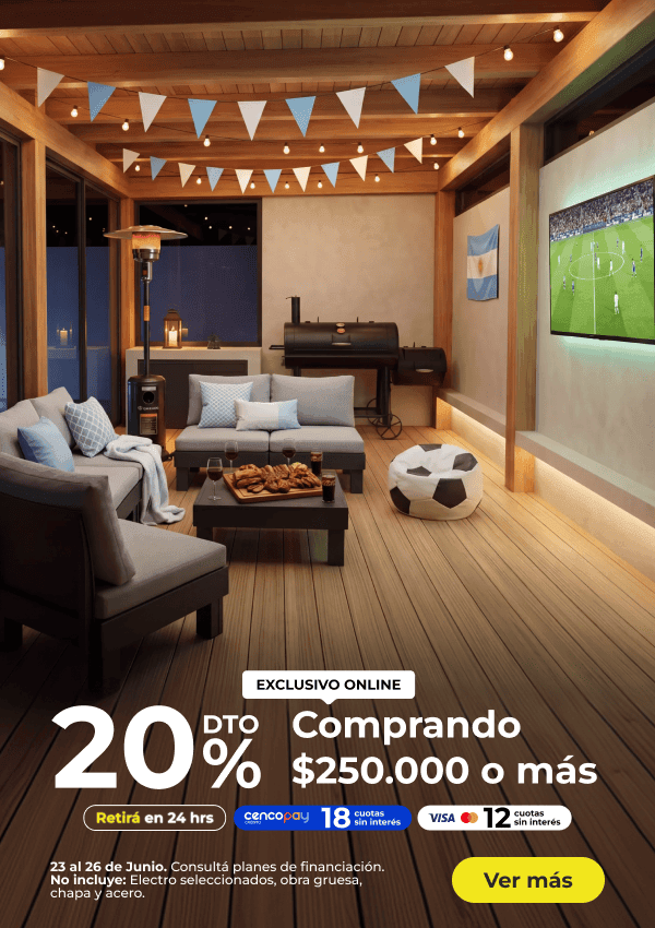 Hasta 20% + 18 CSI con Cencopay comprando $250.000 o más