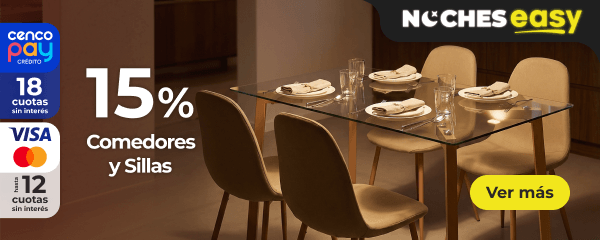 Hasta 15% - Comedores y sillas