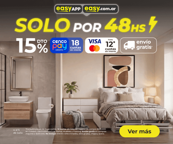 Solo por 48hs - 15% off y hasta 18 cuotas con Cencopay.