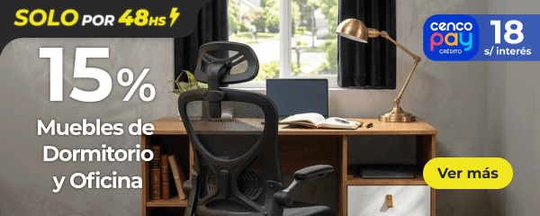 Hasta 15% - Muebles de dormitorio y oficina