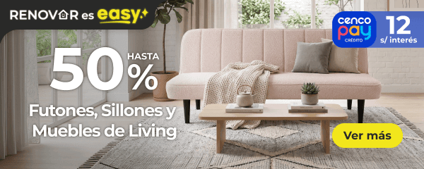 Hasta 50% - Futones, sillones y muebles de living