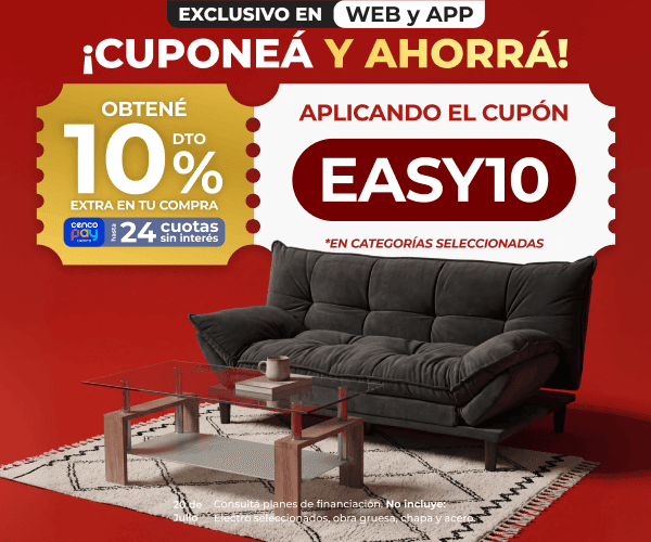 ¡Cuponeá y ahorrá! Obtené 10% de descuento extra en tu compra