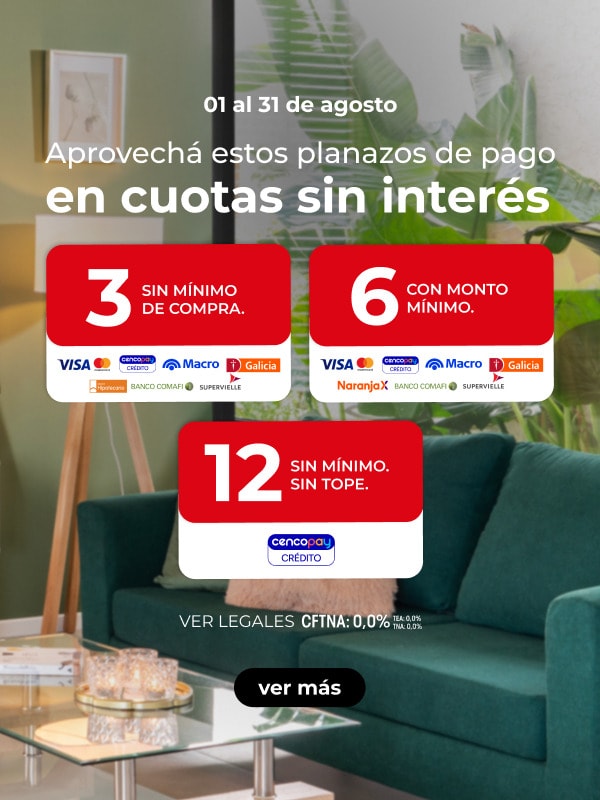 01 al 31 de agosto - Aprovechá estos planazos de pago en cuotas sin interés