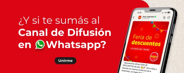 ¿Y si te sumás al Canal de difusión en whatsapp?