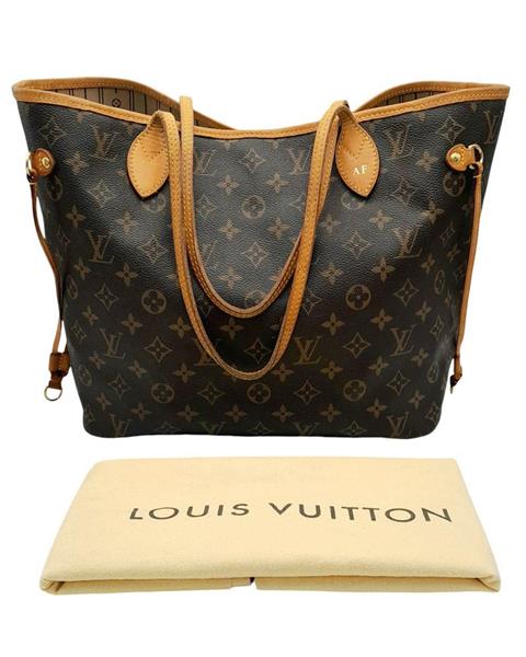 A Louis Vuitton Monogram Canvas Neverfull MM Tote Bag with Monogram Canvas Exterior