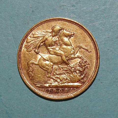 A Victoria 1900 Sovereign, Melbourne Mint.