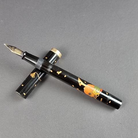 A Rare Namiki Pre-dunhill Maki-E Lacquer Fountain Pen