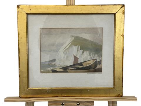 Malcolm Arbuthnot, 1877-1967, "Dover Cliffs", watercolour on paper, signed to work lower right and titled to mount