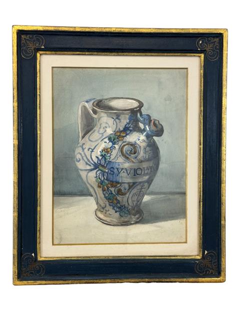 Alice Benson, late 19th century, a study of an Italian drug dar, watercolour on paper, gallery label and inscribed verso