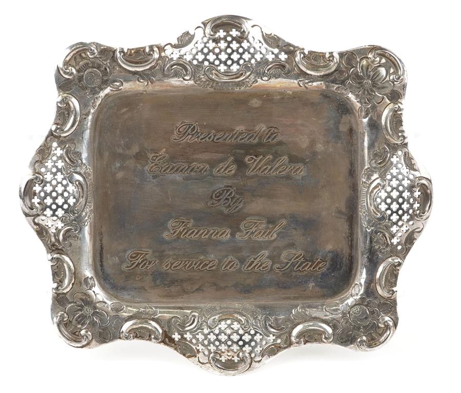 Éamon de Valera’s Silver-Plated Tray at Eastbourne Auctions