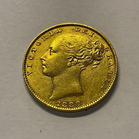 1880 Victorian Gold Sovereign