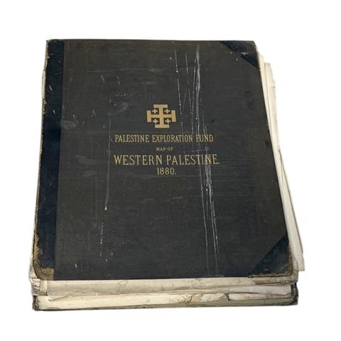 Palestine Exploration Fund: Map of Western Palestine 1880 by C. R. Conder and H. H. Kitchener