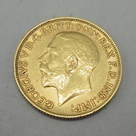 George V, 1911 Full Sovereign, 8.1g