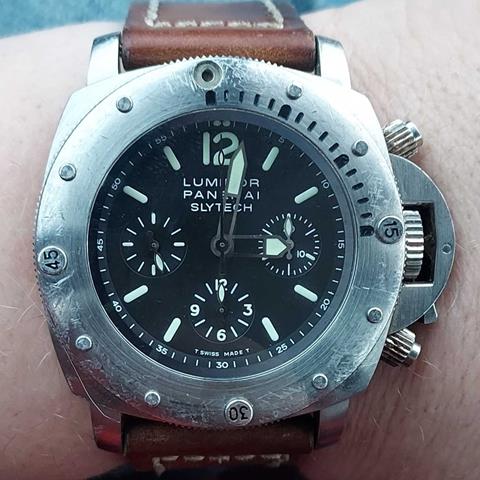 A Panerai Luminor "Slytech" Special Edition Chronograph Gentleman's Watch