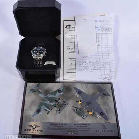 A Boxed Breitling Tag Heuer Mosquito Wrist Watch With Original Box and Die Cast Figure No 28 of 60