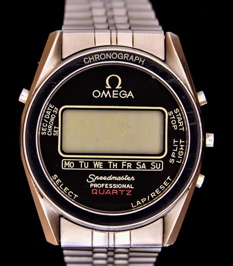 A Gentleman's Quartz Movement Wristwatch, by Omega, Model Speedmaster Professional Quartz