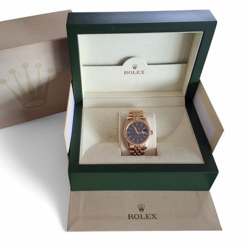 An 18ct Gold Rolex Oyster Perpetual Datejust Gentleman's Wristwatch, Model 16018