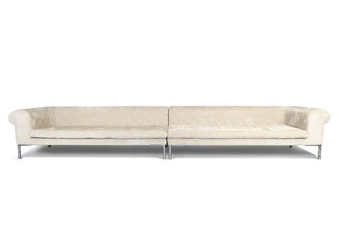 Emaf Progetti Studio for Zanotta, a '1320 Barocco' two section sofa, c.2000s