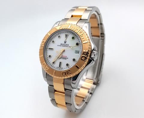 Rolex Bi-Metal Yacht Master Unisex Automatic Watch