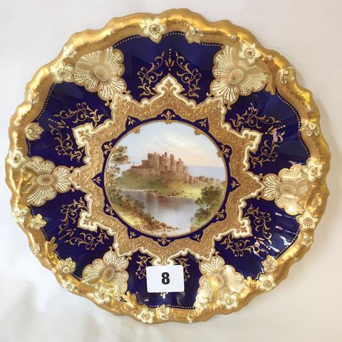 Coalport Hand Painted Porcelain Cabinet Plate