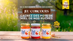 Jeu L’Œuf de nos Villages : 500 coffrets de pots de Miel à gagner