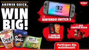 Jeu Nissin Cup Noodles : 3 consoles Nintendo Switch 2… à gagner