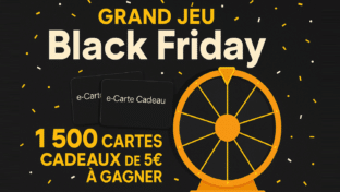 Jeu Black Friday Fnac : 1 500 cartes cadeaux de 5€ à gagner