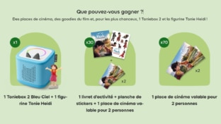 Jeu Tonies : Toniebox et 100 lots de cadeaux Heidi à gagner
