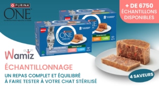 Échantillons gratuits de terrines Purina ONE pour chats